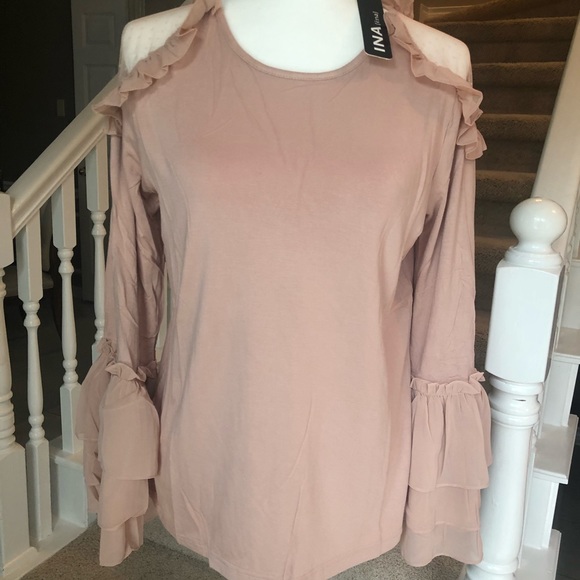 ❣️SALE❣️LAST 1🔥 🆕 MED 3-Tier Ruffle Sleeve Top - Picture 7 of 8